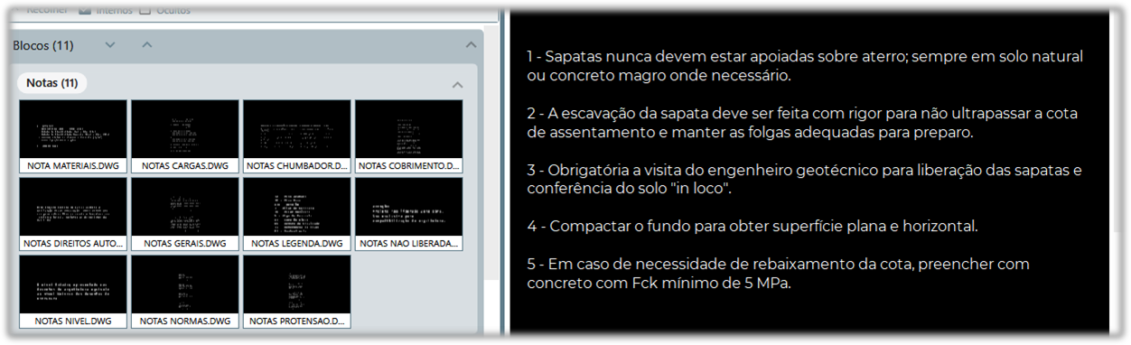 Catálogo de desenhos